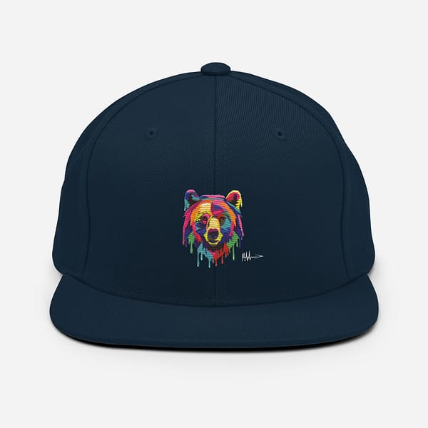 Animal Series Bear Snapback Hat - Image 3