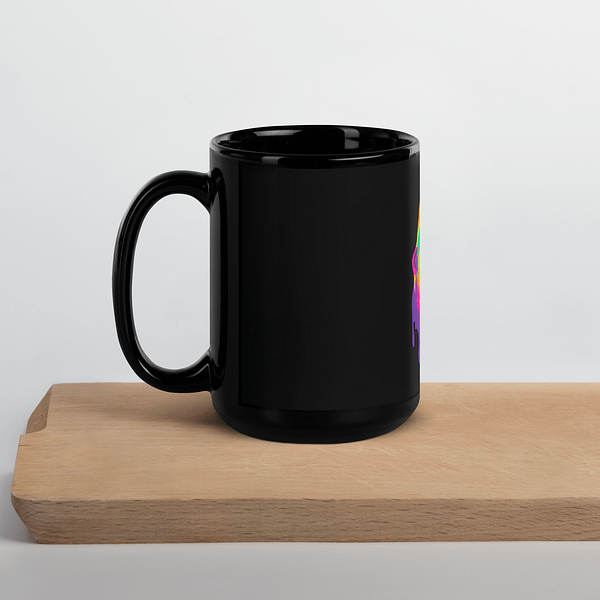 Black Glossy Animal Series Gorilla Mug - Image 5