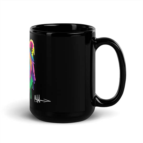 Black Glossy Animal Series Bear Mug - Image 8